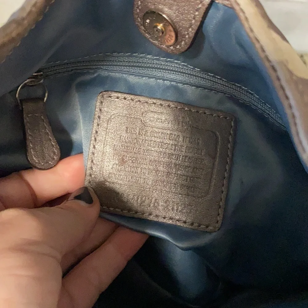 Coach Madison Maggie OpArt Silver, Gray